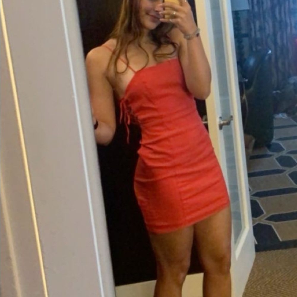 Red Zara Mini Dress.